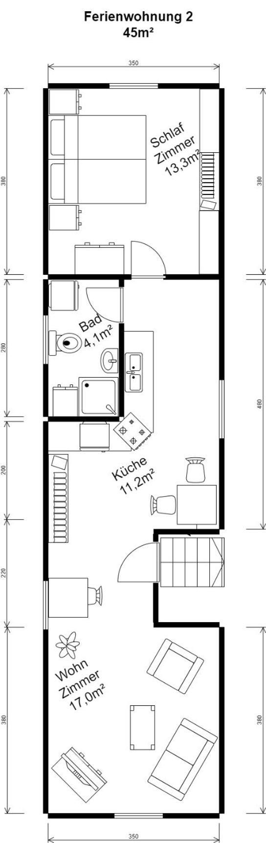 Ferienwohnung Van Den Berg Rees Bilik gambar